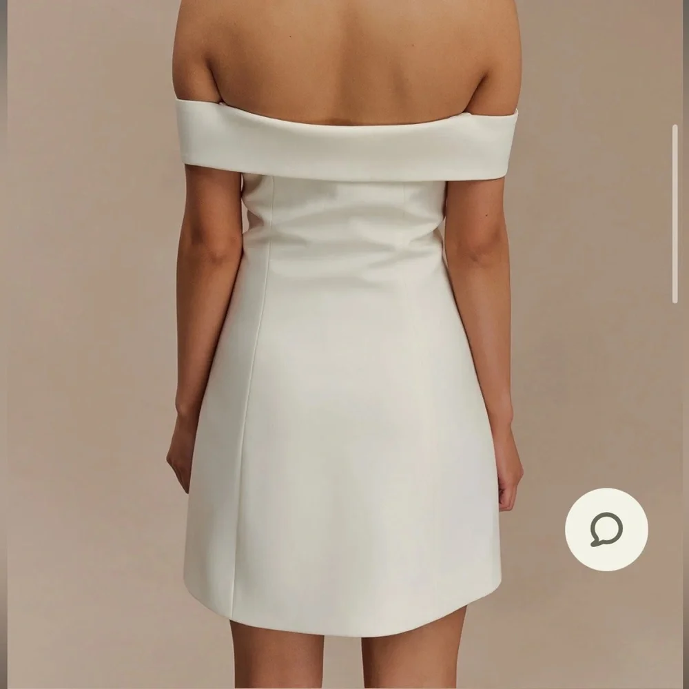 Meshki Strapless Cream Dress - Picture 2 of 7